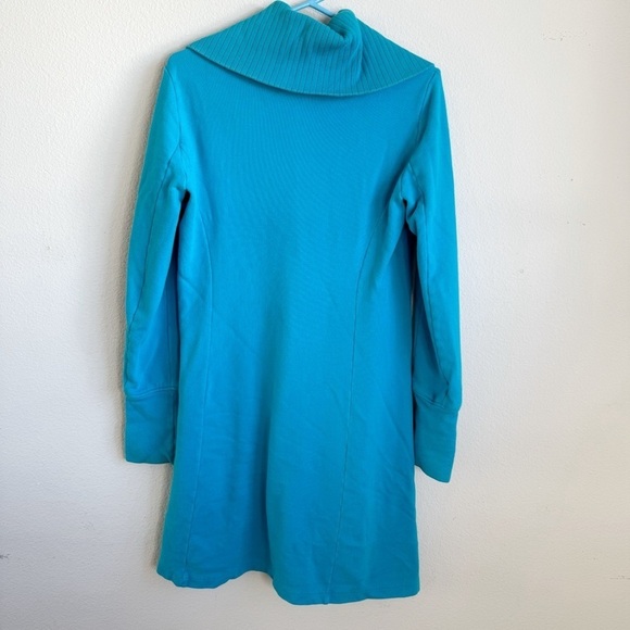 Diesel blue soft cotton long button up jacket coat size medium - Picture 2 of 9